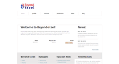Desktop Screenshot of beyond-steel.com