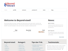 Tablet Screenshot of beyond-steel.com